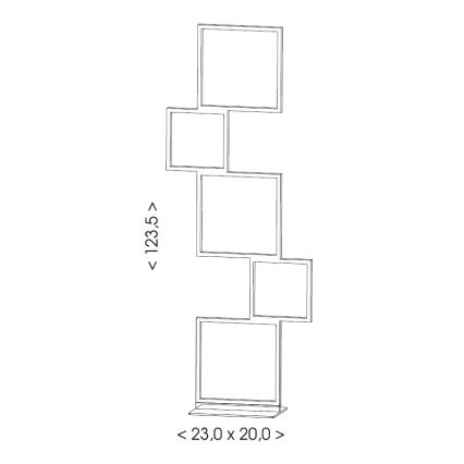 Brilagi - LED подова лампа SHIFT LED/36W/230V 4000K 123 cm черна