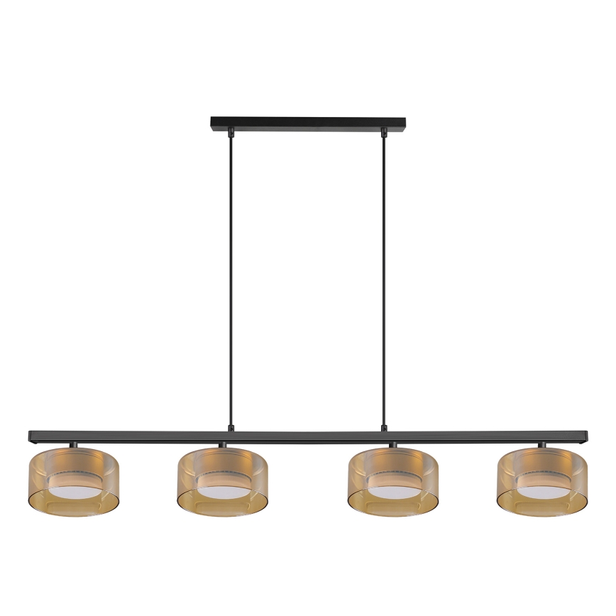 Brilagi - LED Подвесен полилей на кабел AURA LUX 4xGX53/30W/230V черен/златен