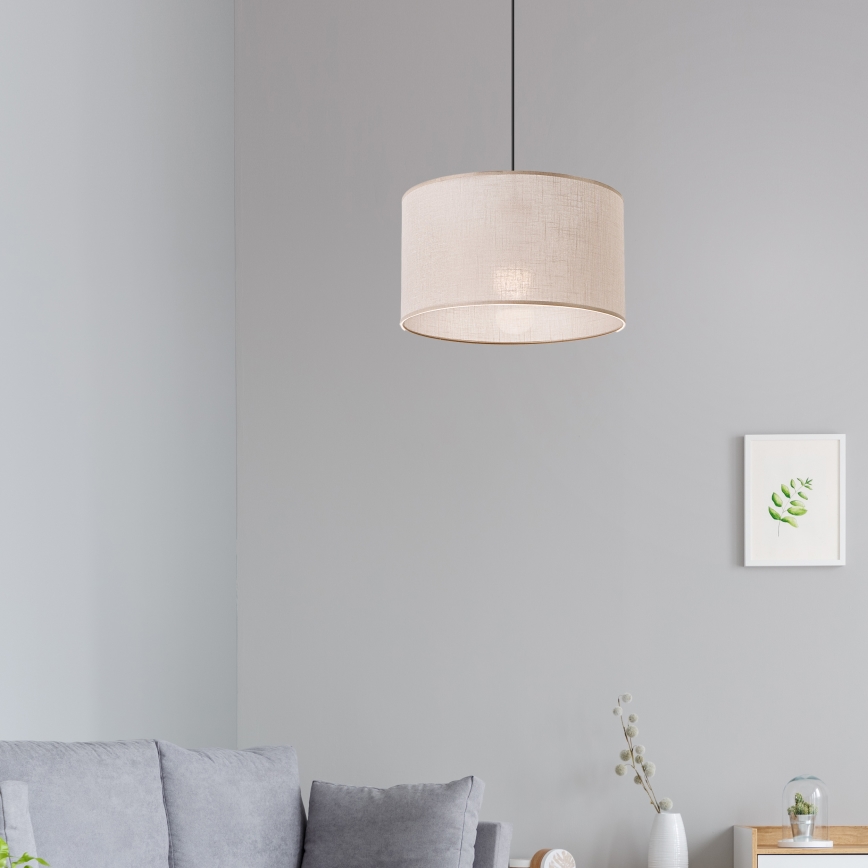 Brilagi - LED Полилей на кабел ANTHONY 1xE27/60W/230V дъб орех/бежов
