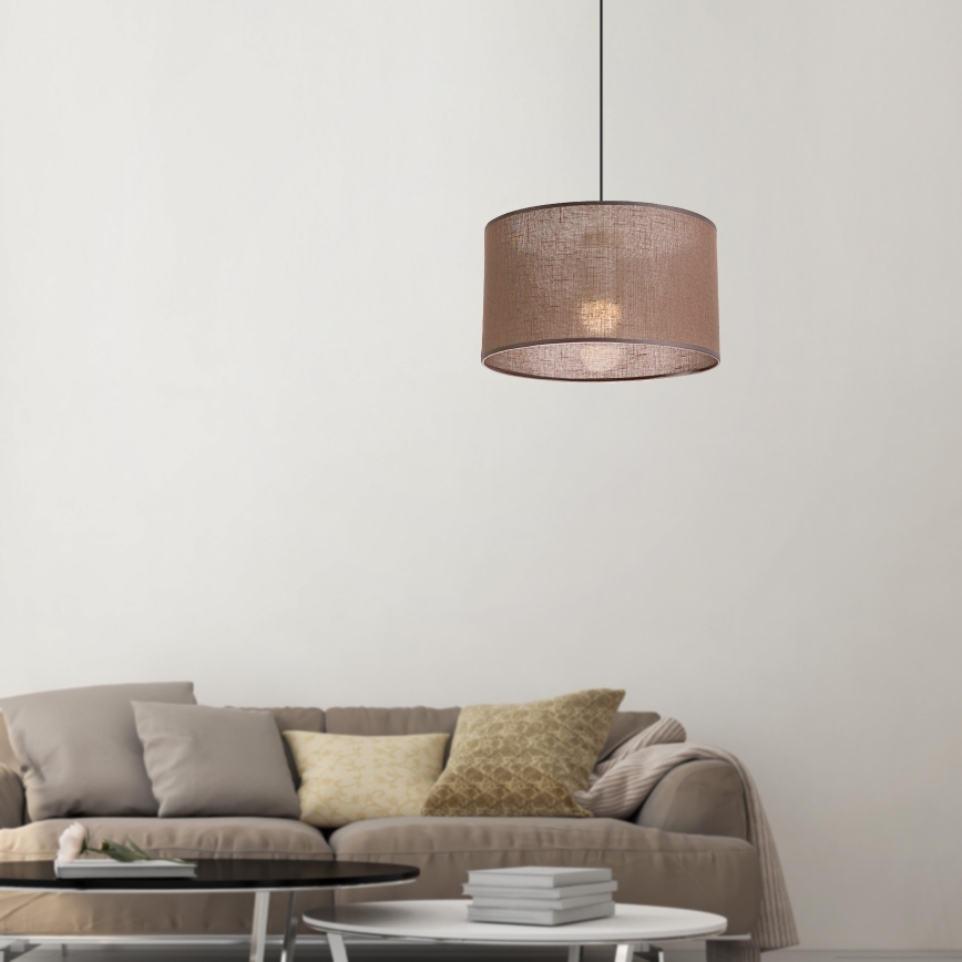 Brilagi - LED Полилей на кабел ANTHONY 1xE27/60W/230V дъб орех/кафяв