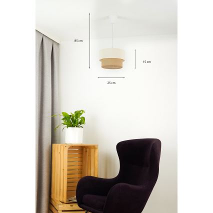 Brilagi - LED полилей на кабел BOHO STYLE 1xE27/15W/230V пр. 25 см