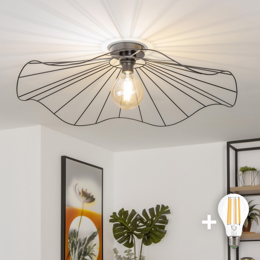 Brilagi - LED полилей CERIA WIRE за повърхностен монтаж 1xE27/40W/230V Ø 80 cm черен
