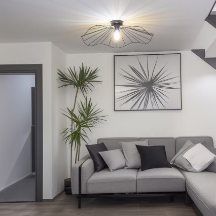 Brilagi - LED полилей CERIA WIRE за повърхностен монтаж 1xE27/40W/230V Ø 80 cm черен