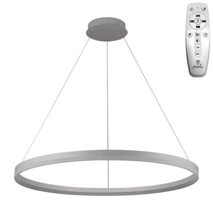 Brilagi - Димируем LED полилей на кабел CIRCLE LED/55W/230V 3000-6500K Ø 80 см сребрист + дистанционно управление