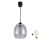 Brilagi - LED полилей на шнур RETRO GLASS 1xE27/60W/230V Ø 26 см черен/димно сив