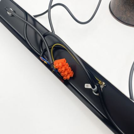 Brilagi - LED полилей на стоманено въже RIDDY 4xE27/60W/230V меден/патина