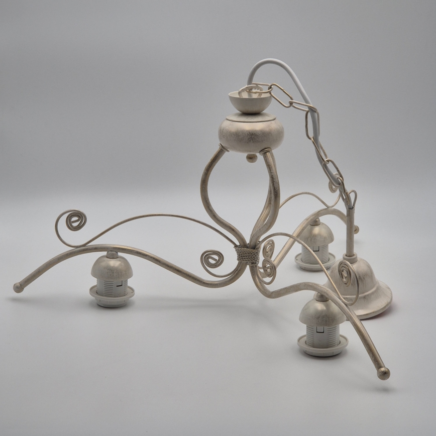 Brilagi - LED полилей на верига ANTICO 3xE27/60W/230V 3000K, бяла патина