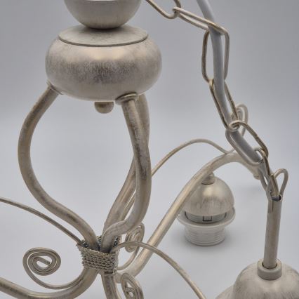 Brilagi - LED полилей на верига ANTICO 3xE27/60W/230V 3000K, бяла патина