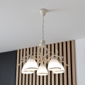 Brilagi - LED полилей на верига ANTICO 5xE27/60W/230V 3000K бяла патина