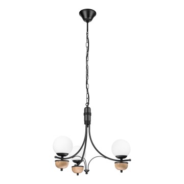 Brilagi - LED полилей на верига COTTAGE 3xG9/40W/230V дъб/бял