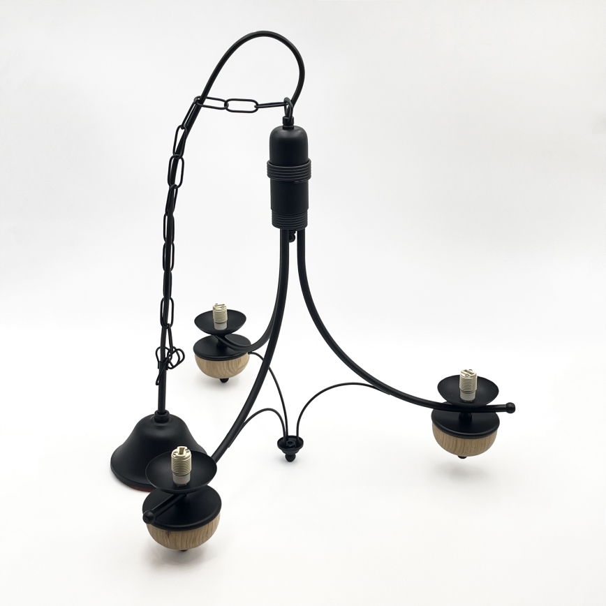 Brilagi - LED полилей на верига COTTAGE 3xG9/40W/230V дъб/бял