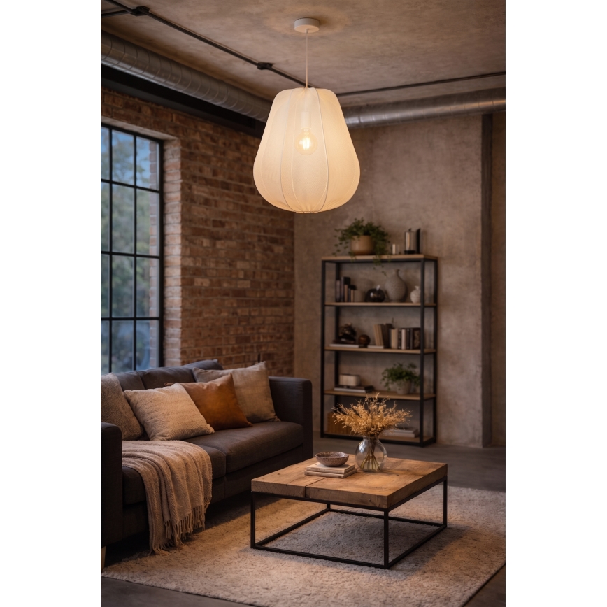 Brilagi - LED полилей на кабел ARVEN, 1x E27/8W/230V, Ø 37 см, бял