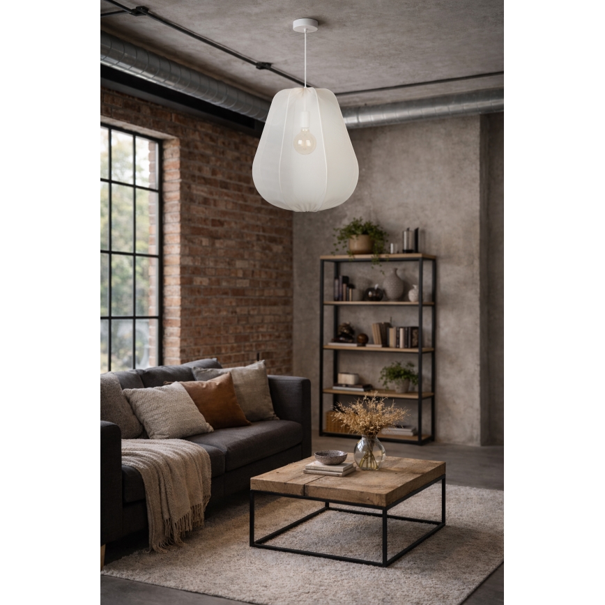 Brilagi - LED полилей на кабел ARVEN, 1x E27/8W/230V, Ø 37 см, бял
