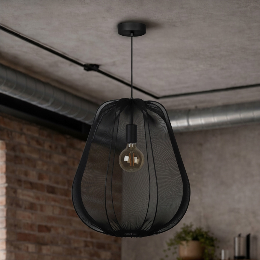 Brilagi - LED полилей на кабел ARVEN 1xE27/8W/230V Ø 37 см черен