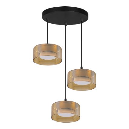 Brilagi - LED полилей на кабел AURA LUX 3xGX53/13W/230V черен/златен