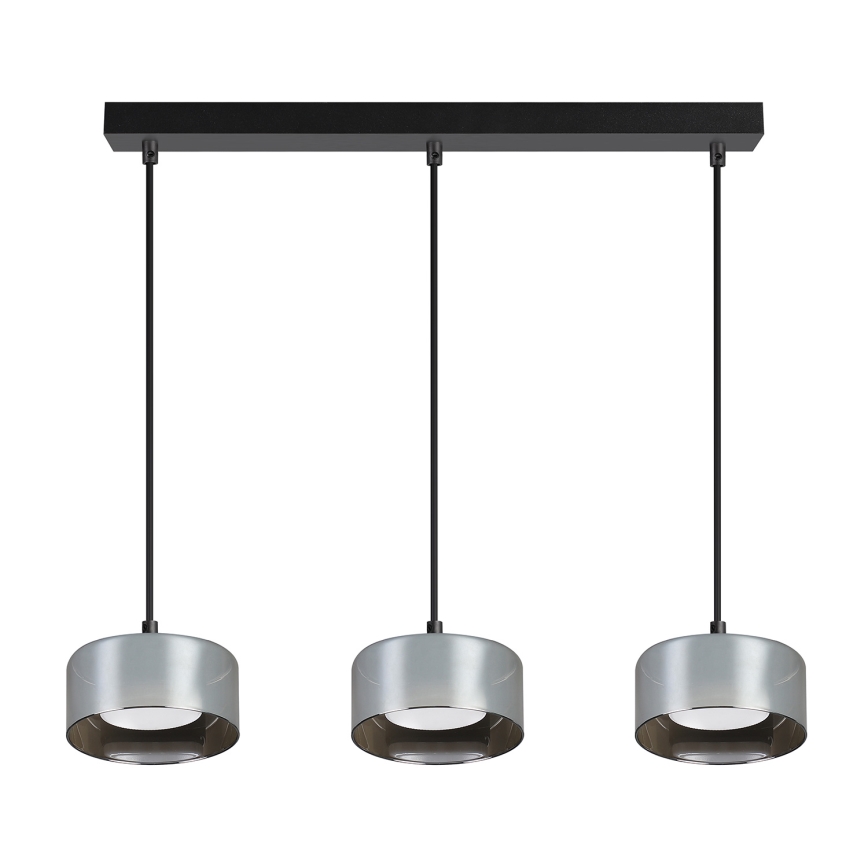 Brilagi - LED Полилей на кабел AURA LUX 3xGX53/30W/230V черен/опушен