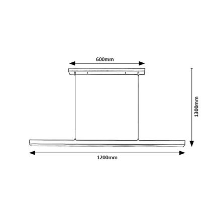 Brilagi - LED полилей на кабел AXIS LED/30W/230V 120 cm черен