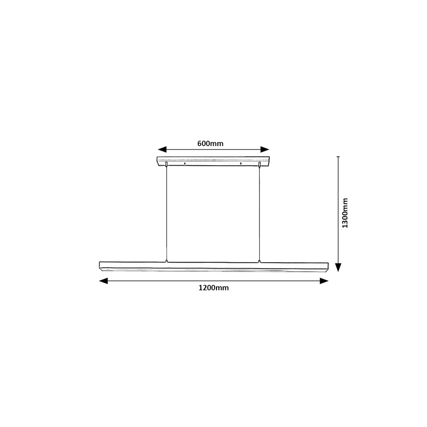 Brilagi - LED полилей на кабел AXIS LED/30W/230V 120 cm черен