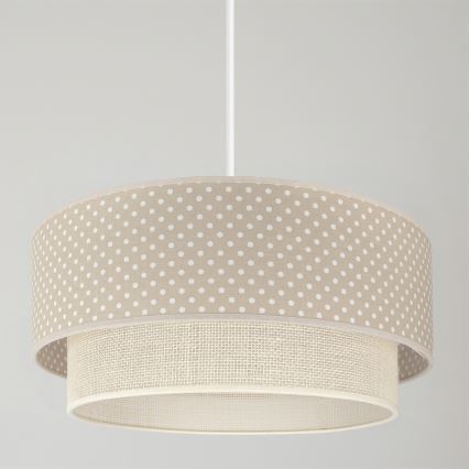 Brilagi - LED полилей на кабел BOHO BOBO 1xE27/10W/230V Ø 40 см на точки бежово/кремаво