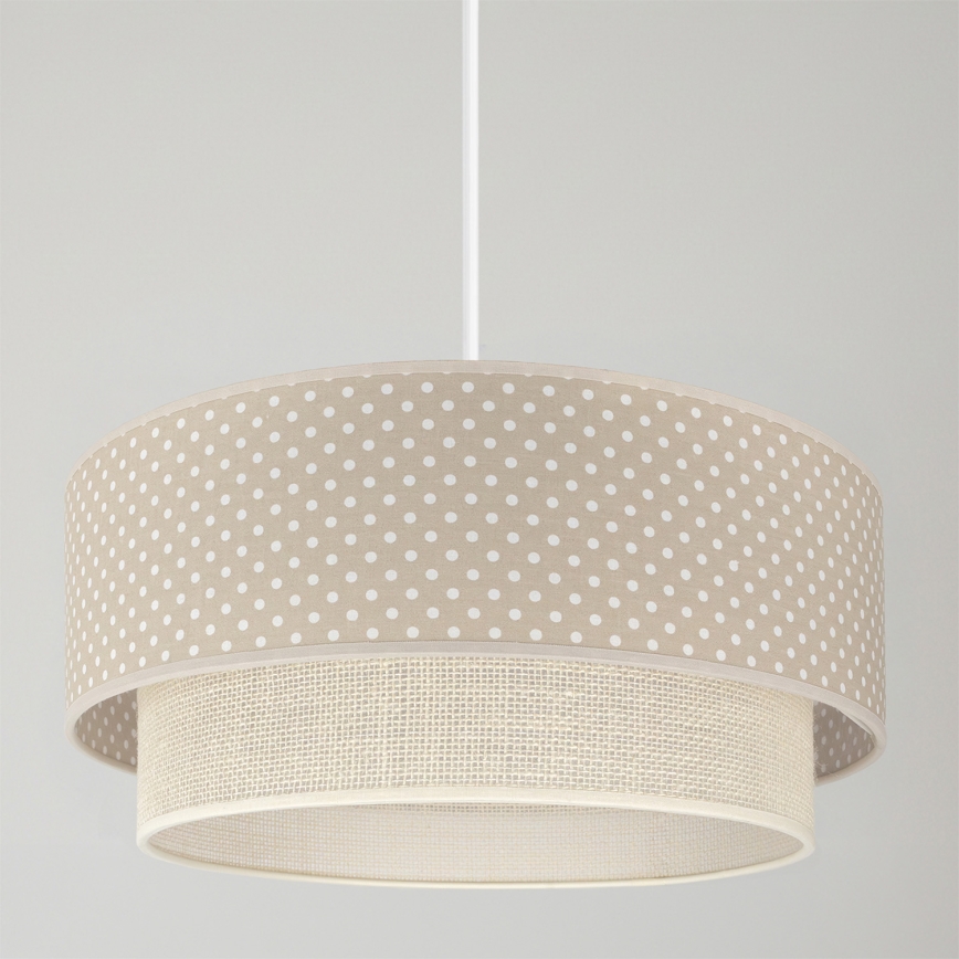 Brilagi - LED полилей на кабел BOHO BOBO 1xE27/10W/230V Ø 40 см на точки бежово/кремаво