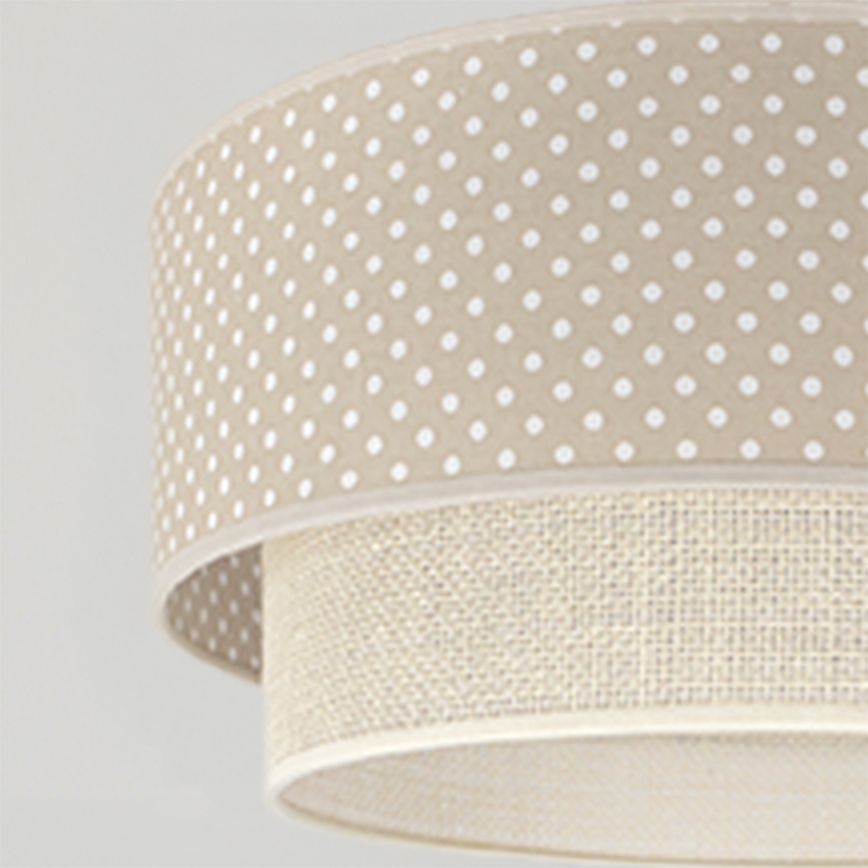 Brilagi - LED полилей на кабел BOHO BOBO 1xE27/10W/230V Ø 40 см на точки бежово/кремаво