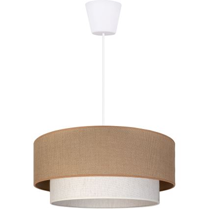 Brilagi - LED полилей на кабел BOHO ECO 1xE27/10W/230V Ø 40 см бежов/кремав