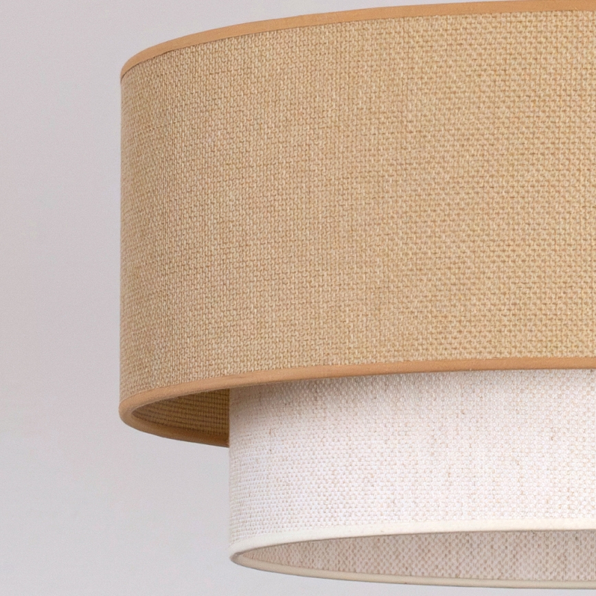 Brilagi - LED полилей на кабел BOHO ECO 1xE27/10W/230V Ø 40 см бежов/кремав