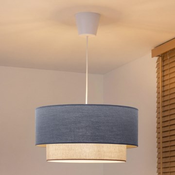 Brilagi - LED полилей на кабел BOHO ECO 1xE27/10W/230V Ø 40 см синьо/кремаво