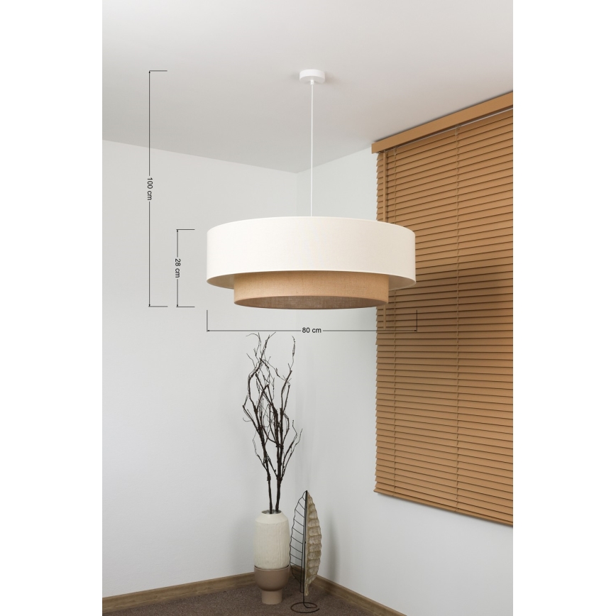 Brilagi - LED полилей на кабел BOHO стил 3xE27/15W/230V Ø 80 см