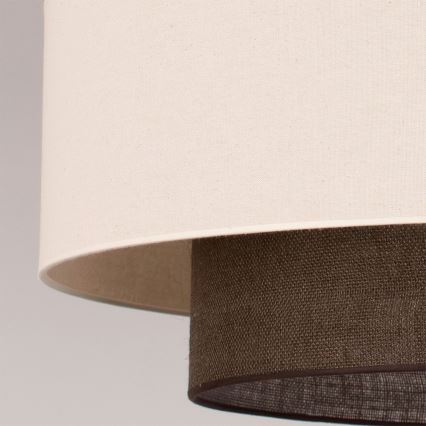 Brilagi - LED полилей на кабел BOHO стил 3xE27/15W/230V Ø 80 см кремав/кафяв