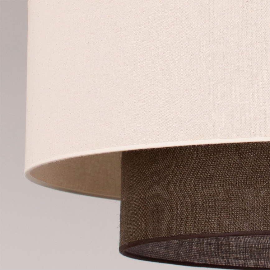 Brilagi - LED полилей на кабел BOHO стил 3xE27/15W/230V Ø 80 см кремав/кафяв