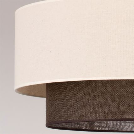 Brilagi - LED полилей на кабел BOHO STYLE 3xE27/15W/230V диаметър 60 cm кремав/кафяв