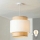 Brilagi - LED полилей на кабел CERIA 1xE27/40W/230V, диам. 40 cm, бежово/бяло