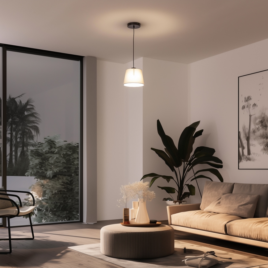 Brilagi - LED полилей на кабел CERIA 1xE27/40W/230V Ø 20,5 см, сив