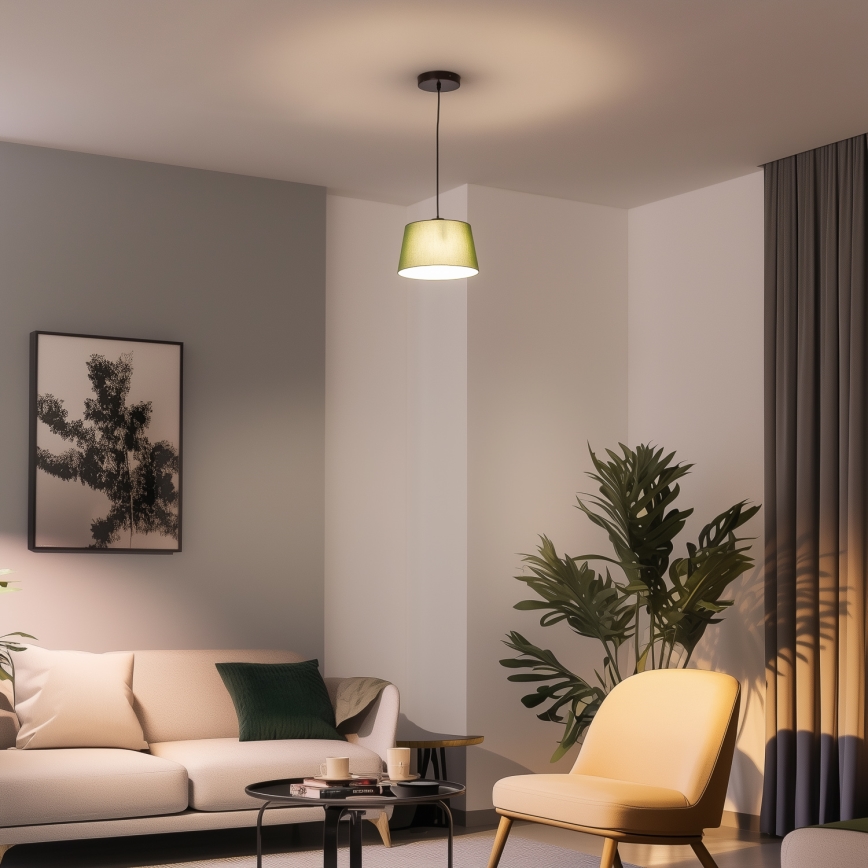 Brilagi - LED полилей на кабел CERIA 1xE27/40W/230V Ø 25 см зелен