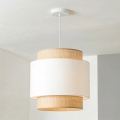 Brilagi - LED полилей на кабел CERIA 1xE27/40W/230V Ø 30 см бежов/бял