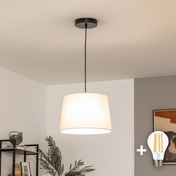 Brilagi - LED полилей на кабел CERIA 1xE27/40W/230V Ø 30 см бежов