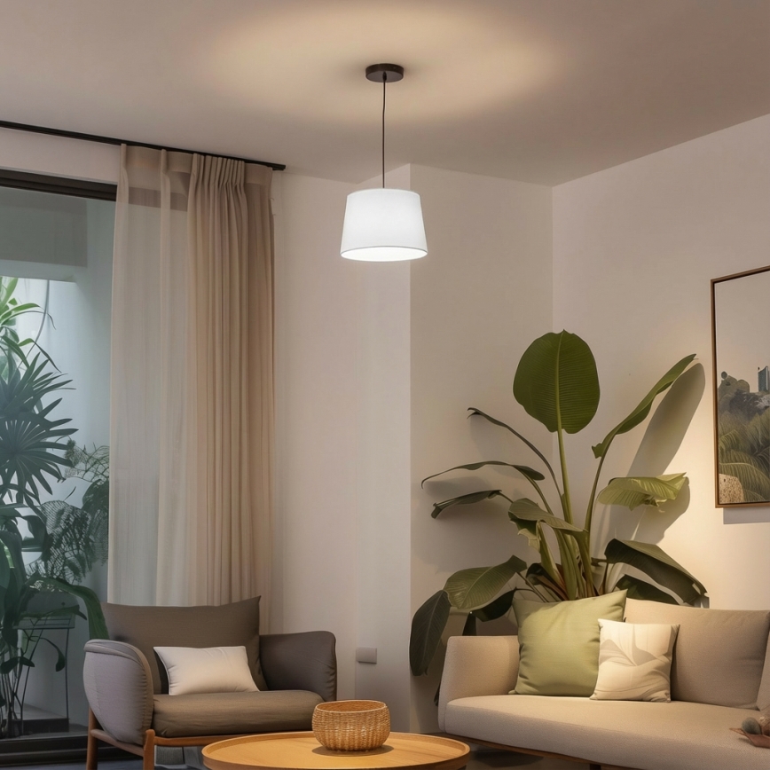 Brilagi - LED полилей на кабел CERIA 1xE27/40W/230V Ø 30 см бял