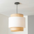Brilagi - LED полилей на кабел CERIA 1xE27/40W/230V Ø 30 см черен/бежов/бял