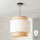 Brilagi - LED полилей на кабел CERIA 1xE27/40W/230V Ø 30 см черен/бежов/бял