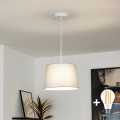 Brilagi - LED полилей на кабел CERIA 1xE27/40W/230V Ø 30 см, сив