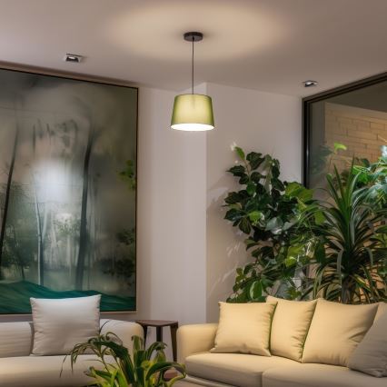 Brilagi - LED полилей на кабел CERIA 1xE27/40W/230V Ø 30 см зелен