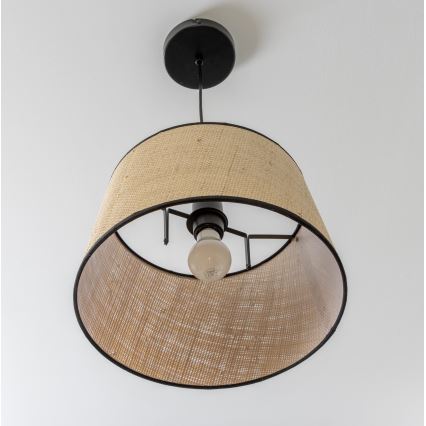 Brilagi - LED полилей на кабел CERIA 1xE27/40W/230V Ø 35 см бежов