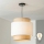 Brilagi - LED полилей на кабел CERIA 1xE27/40W/230V Ø 40 см черен/бежов/бял