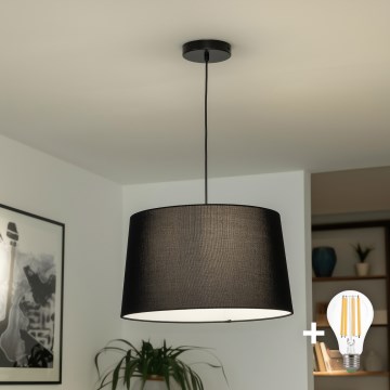 Brilagi - LED полилей на кабел CERIA 1xE27/40W/230V Ø 45 cm черен