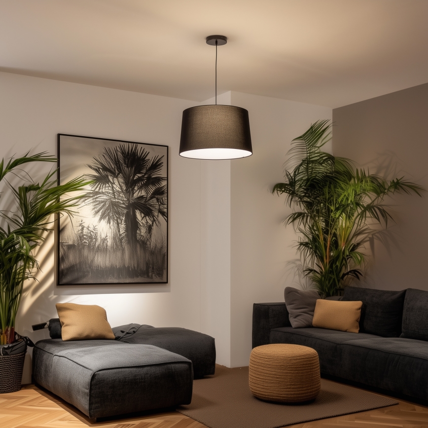 Brilagi - LED полилей на кабел CERIA 1xE27/40W/230V Ø 45 cm черен