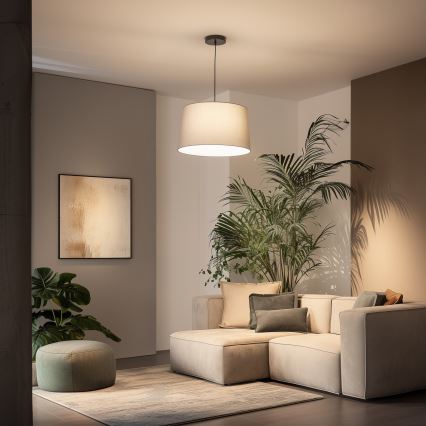 Brilagi - LED полилей на кабел CERIA 1xE27/40W/230V Ø 45 cm сив