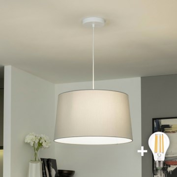 Brilagi - LED полилей на кабел CERIA 1xE27/40W/230V Ø 45 см, сив