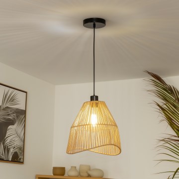 Brilagi - LED полилей на кабел CERIA BOHO 1xE27/40W/230V, диаметър 30 см, кафяв
