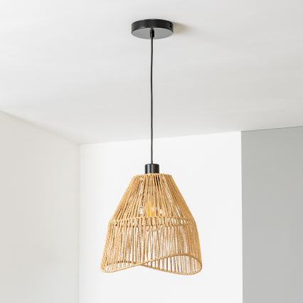 Brilagi - LED полилей на кабел CERIA BOHO 1xE27/40W/230V, диаметър 30 см, кафяв